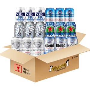 [세트] 무알콜 맥주맛 논알콜 하이트 제로 클라우드 카스 버드와이저 330ml 12캔