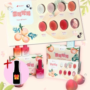 피치퍼즈 젤네일세트 요고마요 시럽젤 물복딱복 8종