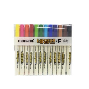 네임펜F 12색 중간글씨용 1.0mm 모나미