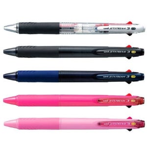 107 유니 제트스트림 3색볼펜 0.38 SXE3-400-38 부드러운 유성멀티펜