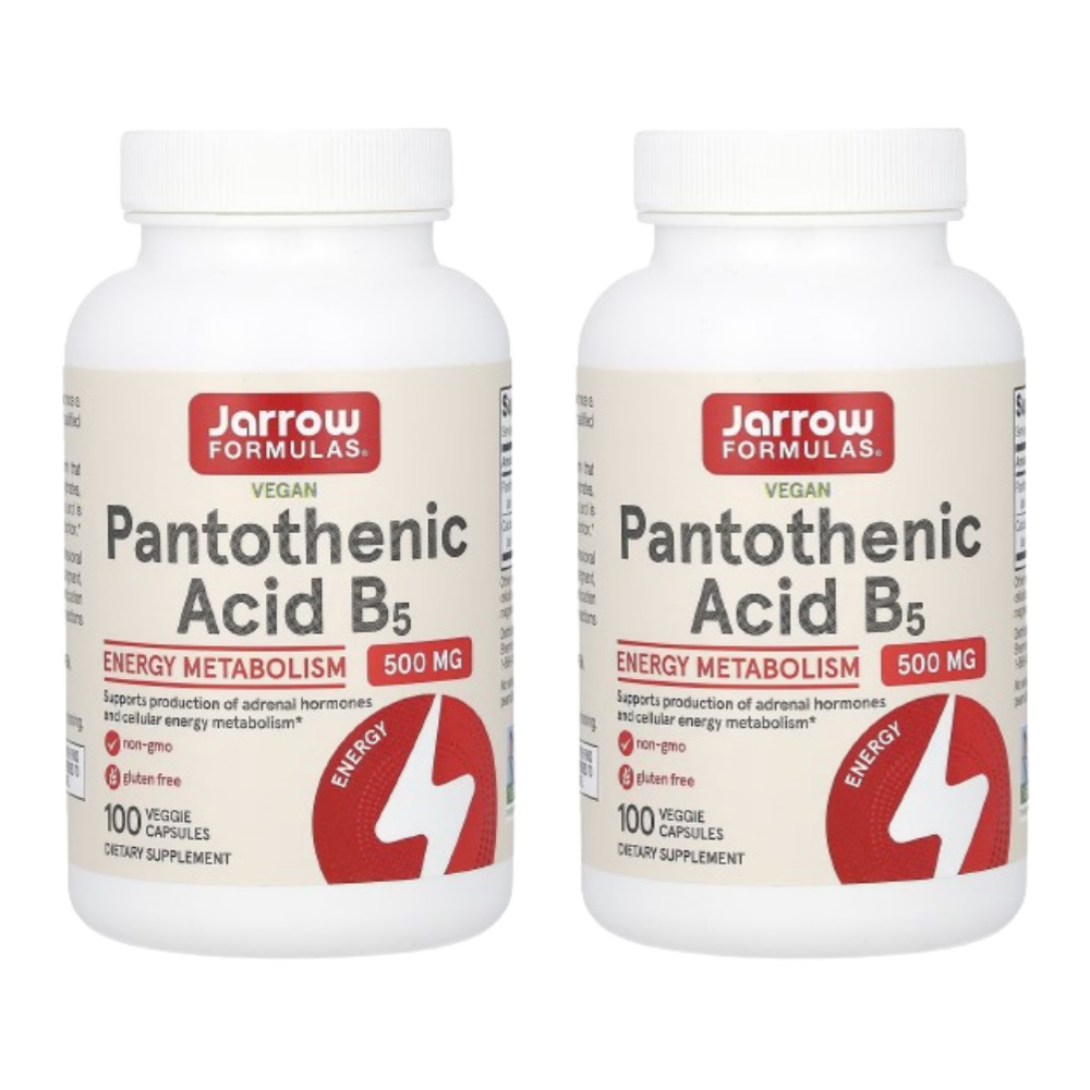 자로우 <b>판토텐산</b> B5 500mg 자로우포뮬러스 재로우 <b>판토텐산</b>칼슘 비타민B 칼슘 베지 캡슐 100정 X 2개