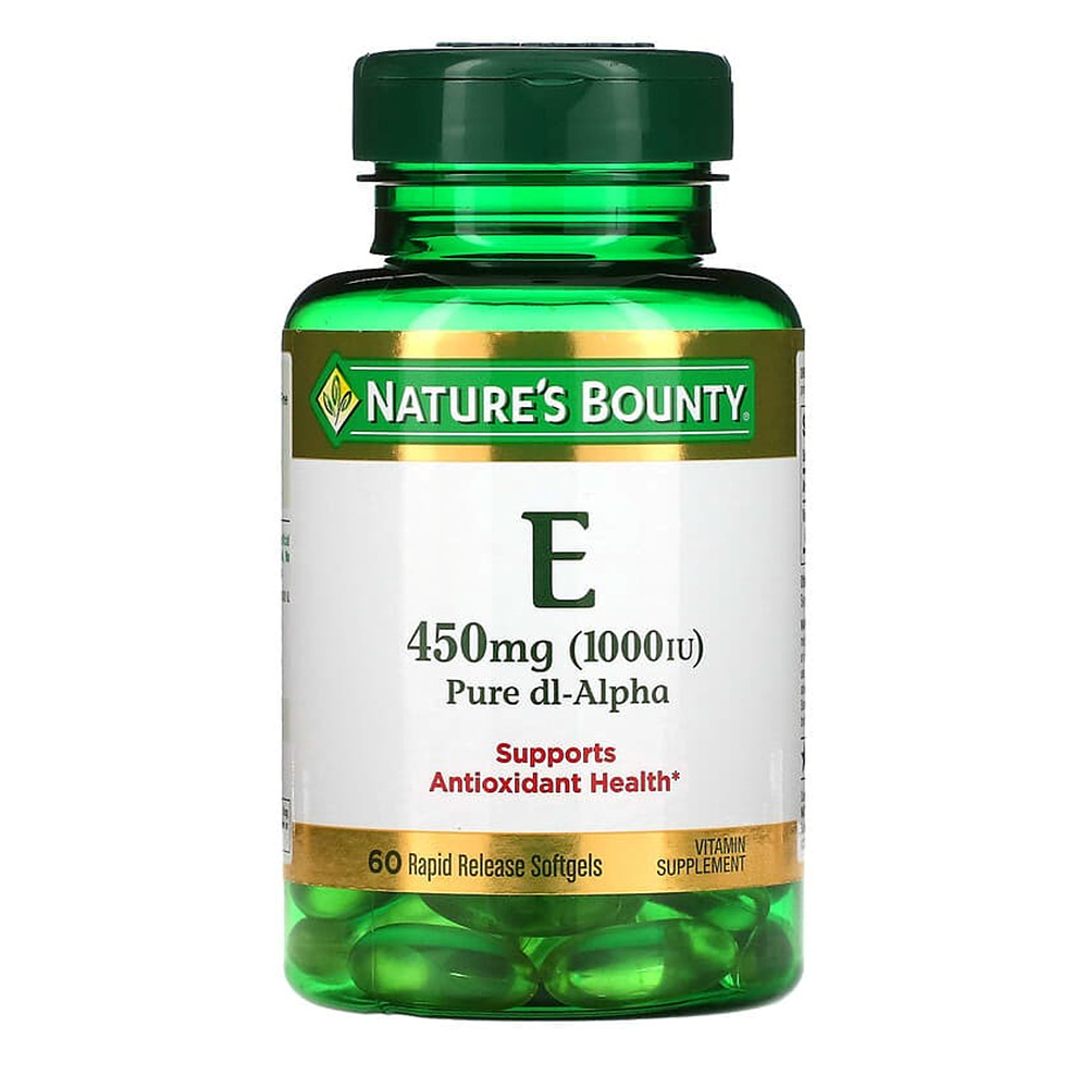 네이처스 바운티 <b>비타민E</b> Pure <b>Dl</b> <b>알파 450mg</b> 60정 한통