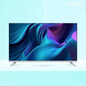 큐빅스 101cm(40인치) FHD LED TV 화이트 구글 스마트티비 에너지1등급 고화질