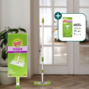 3M 스카치브라이트 막대걸레 표준형 정전기 10매 물걸레1매 세트