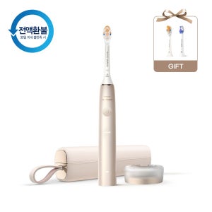 필립스 소닉케어 전동칫솔 프레스티지 9900 샴페인 HX9992/21+올인원 칫솔모&미세 칫솔모 1P 증정