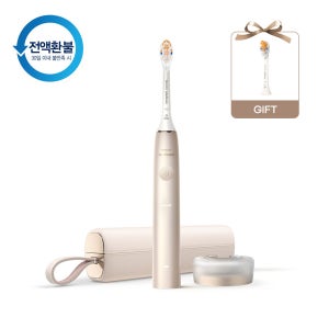 필립스 소닉케어 전동칫솔 프레스티지 9900 샴페인 HX9992/21+올인원 칫솔모 1P 증정