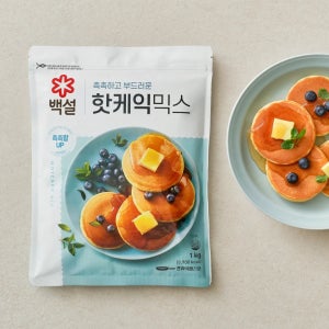 백설 핫케익 믹스 가루 1kg, 3개