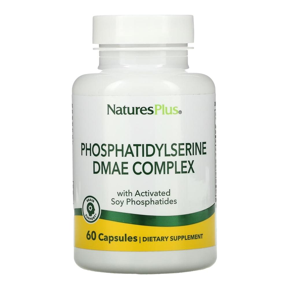 <b>네이쳐스플러스</b> 포스파티딜세린 DMAE 60비건캡슐 <b>NaturesPlus</b>