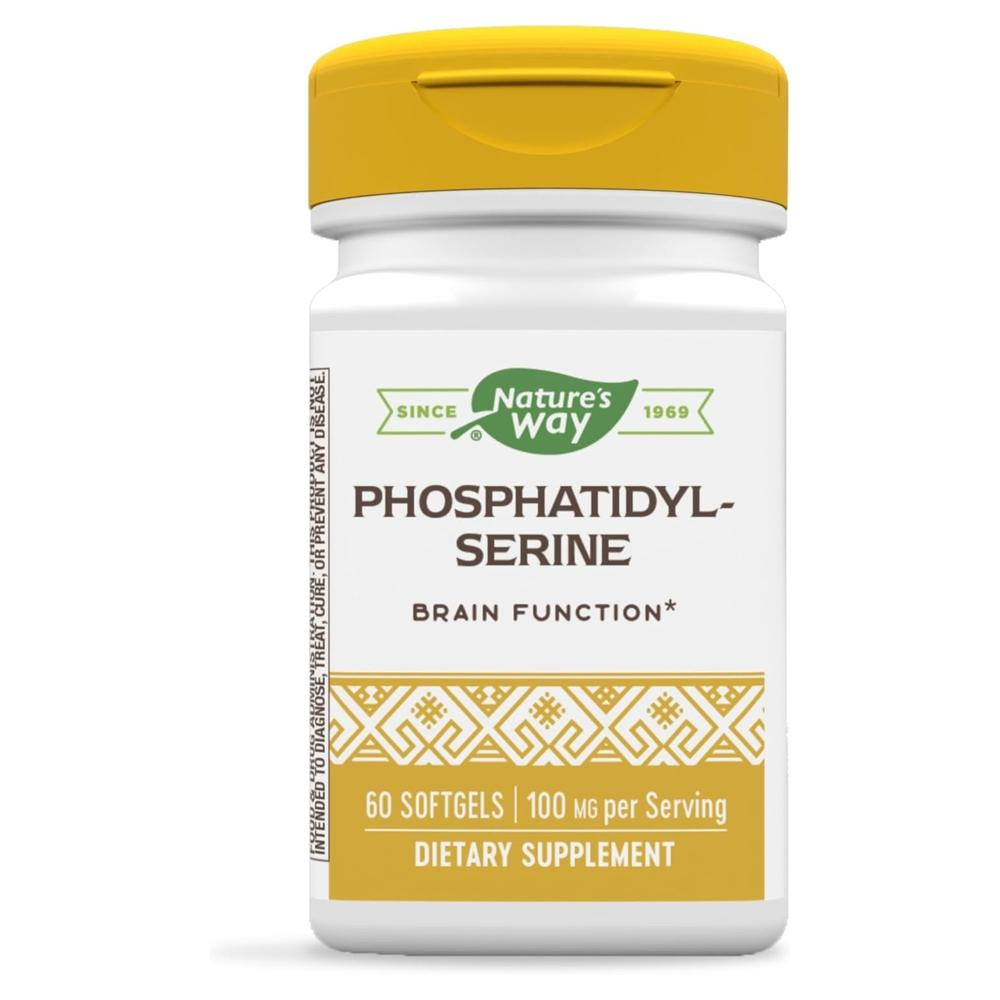 <b>네이쳐스웨이</b> 포스파티딜세린 100mg 60소프트젤 Phosphatidyl Serine