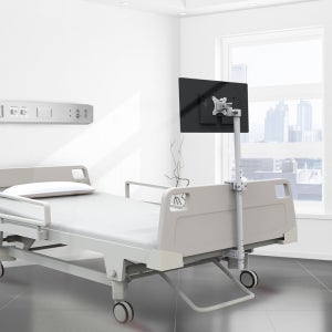 병원 침대용 모니터거치대 22인치 24인치 27인치 lg 삼성 모니터암 카멜마운트