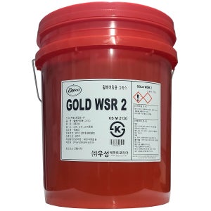 우성 앱코 골드 WSR2 휠베어링 그리스 15KG 리튬복합 고성능 빨간 구리스 말통 (적점 242도) 고온 고속 고하중 화물차 덤프트럭 트랙터 굴삭기 포크레인 고열 중장비 다목적