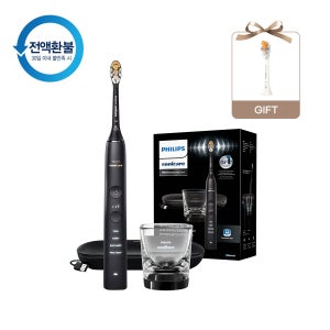 필립스 소닉케어 전동칫솔 다이아몬드클린 9000 블랙 HX9914/75+올인원 칫솔모 1P 증정