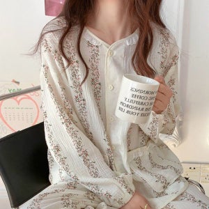 채드꽃 순면 여성잠옷세트 귀여운홈웨어 파자마