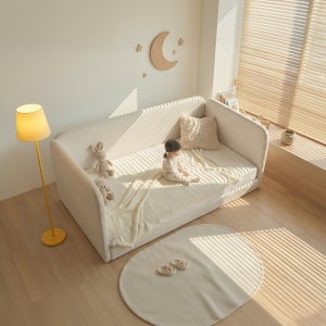 더베드캠프511 배블리나 아기침대 데이베드 패브릭 저상형 안전가드 슈퍼싱글