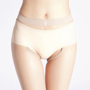 여성 여자 밑트임 스타킹 오픈 구멍 섹시 이벤트 속옷 살스 검스 커피색 스판 밴딩 통풍