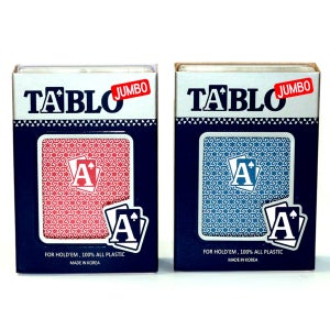 홀덤카드 타블로점보 12개(빨강+파랑) 포커 플레잉 발포원단 보드게임 홀덤펍