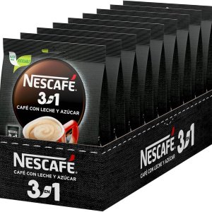 스페인 네스카페 3in1 카페 콘레체 , 우유와 설탕이 함유된 천연 믹스 커피 90봉지