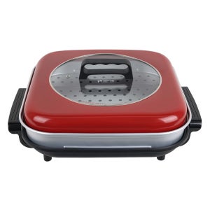 키친아트 사각 전기그릴 찜팬 전기 그릴 잔치팬 명절 전 생선찜 KPP-6627