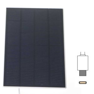 3W 태양광 패널 휴대용 미니 야외 캠핑 태양열 충전 판넬 USB C타입