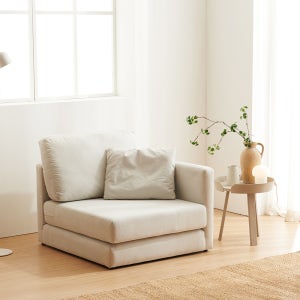 바로크가구 라인 아쿠아텍스 접이식 소파베드 1인 팔걸이형