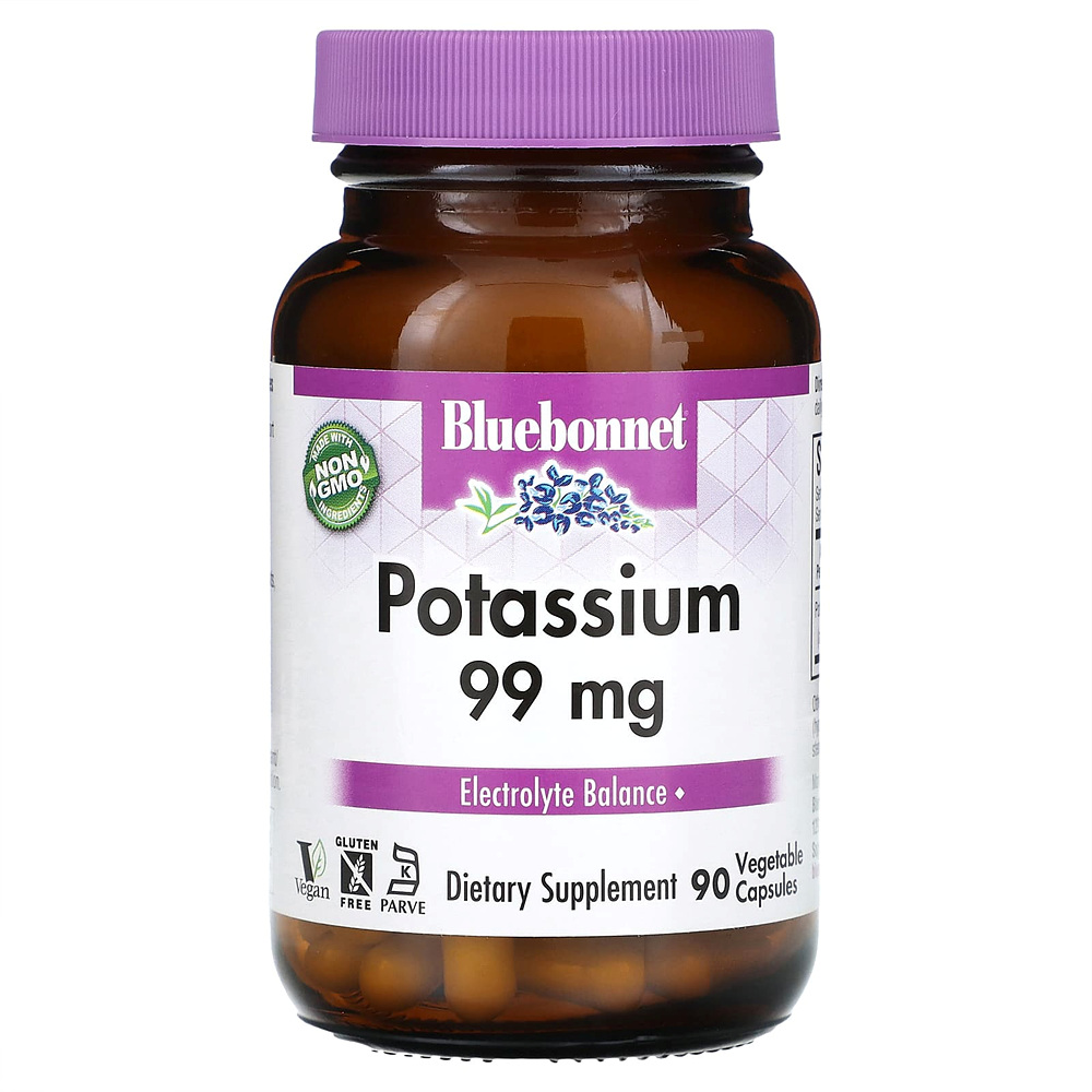 블루보넷 뉴트리션 <b>포타슘 99mg</b> 90베지캡슐 Potassium