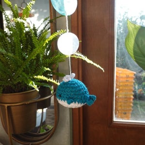 (핸드메이드) 고래의 꿈 인테리어 모빌