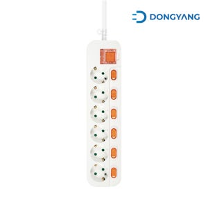 주DYM-NSG6C/SC동양 멀티탭 메인개별스위치 6구 3m화이트