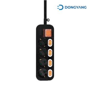 주DYM-NSG4C/SC동양 멀티탭 메인개별스위치 4구 5m블랙