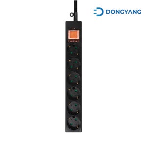 주DYM-G6C(SC)동양 멀티탭 메인스위치 6구 1.5m블랙