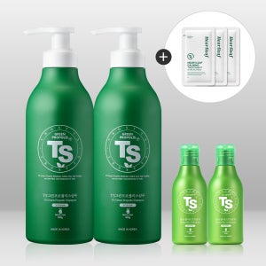 [공식] TS 고영양 그린프로폴리스샴푸 500g x 2개+100g x 2개+TS트리 6g x 3개