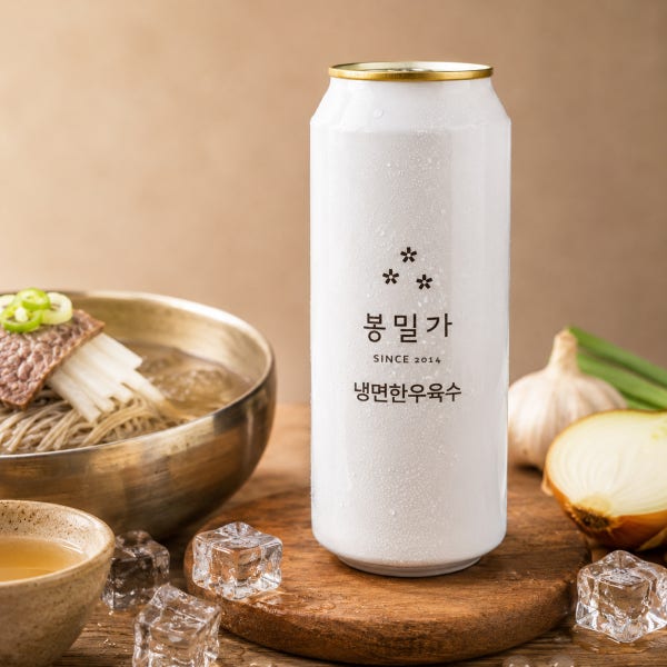 봉밀가 투뿔한우 해장육수캔