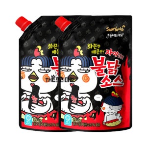 삼양 불닭소스 자이언트 캡사이신 매운맛소스 2kg 2개 대용량 빅사이즈 파우치