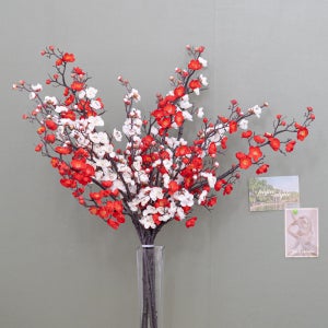 생화같은 인테리어 조화 6종 봄 꽃 매화 조팝가지 목단부쉬 29cm 장식 소품