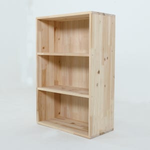 베르데퍼니처 공간깡패 무도장 3단 원목 공간박스 수납장 칼라박스 나무상자 600