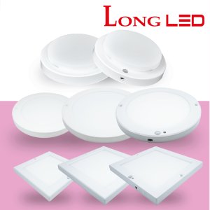 LONGLED 현관센서등 엣지원형사각 직부등 센서등 16W 20W 21W 코스모스전기