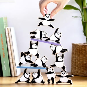 팬더 밸런싱게임 밸런스게임 가족 보드게임 휴대용 균형잡기 젠가