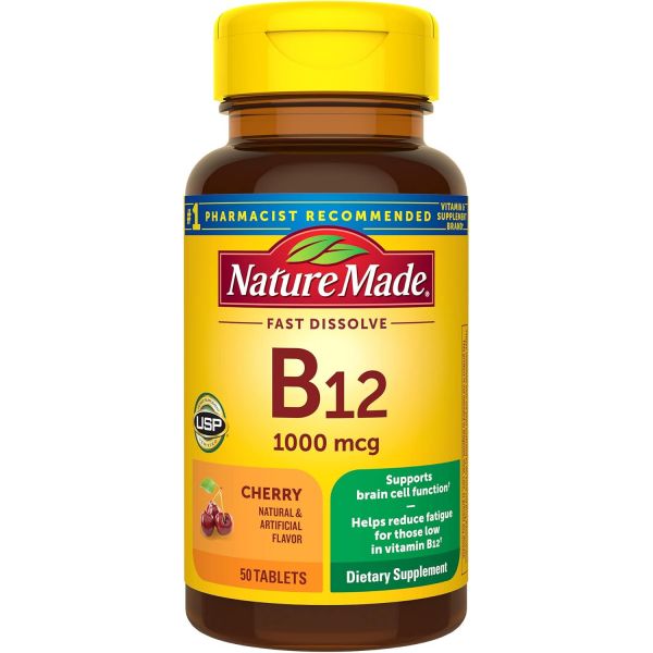 네이처 메이드 Nature Made <b>비타민 B12</b> 1000mcg 50정