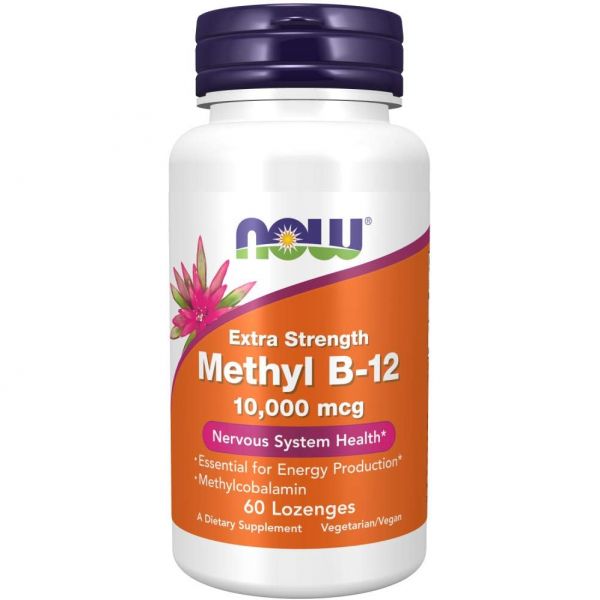 나우푸드 NOW 메틸 <b>B12 메틸코발라민 10000mcg</b> 60로젠지