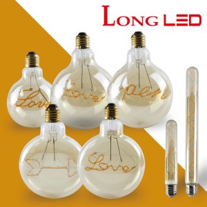LONGLED 에디슨 전구 문자형 램프 카페 인테리어 플리커프리 무드등 볼전구 코스모스전기
