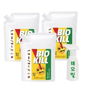 동성제약 살충제 비오킬3L 리필용 파우치(3개)+분무기