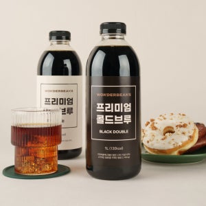 콜드브루 더치커피 1L 디카페인 카페인 블랙커피 홈카페용