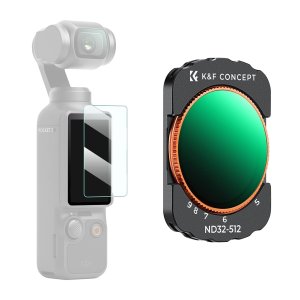K&F CONCEPT DJI 오즈모 포켓3 필터 NANO-X ND32-ND512Japan AGC Glass (액정보호필름 포함)