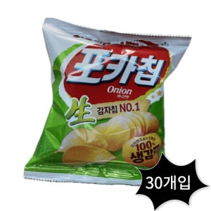 오리온 미니스낵 포카칩 어니언맛 30g 30입