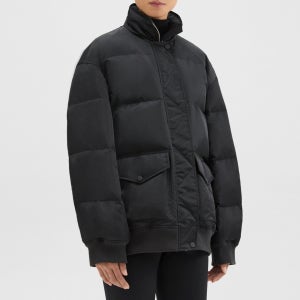띠어리 Theory Oversized Puffer Jacket 푸버 N0907407 검정