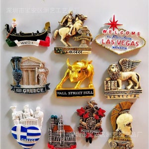 뮌헨 냉장고 자석 기념품 베니스 라스베이거스 그리스 블랙 포레스트 Munich Bull Venetian 사자 스파르타쿠스 전사 헬멧 공예 홈 데코