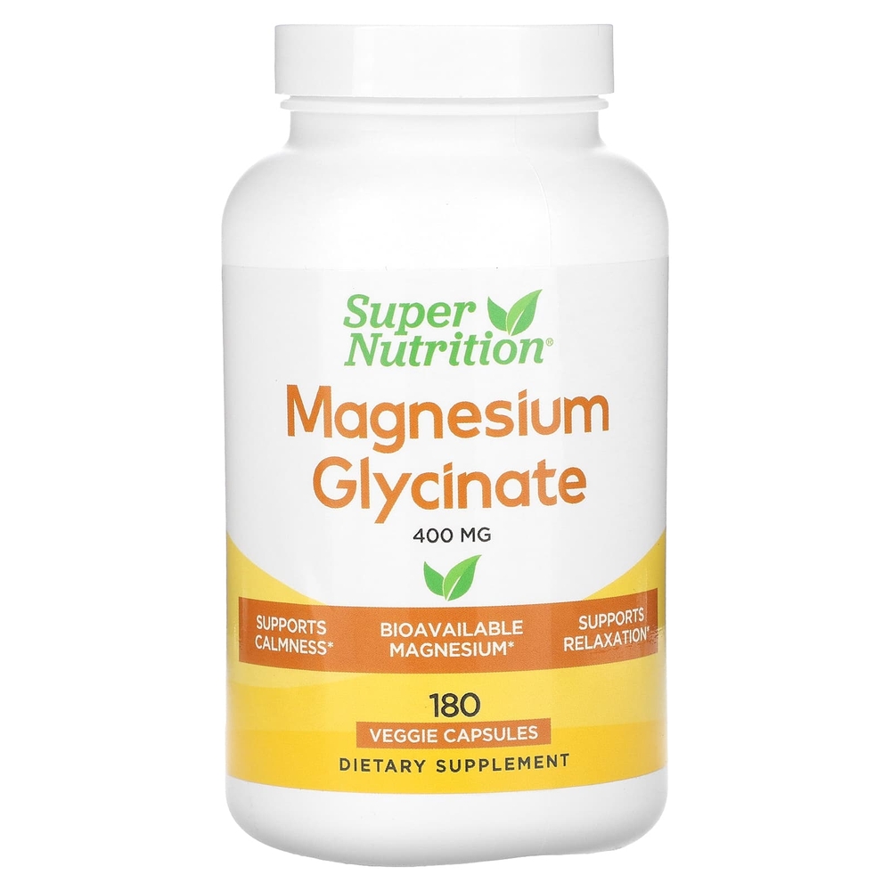 슈퍼뉴트리션 <b>마그네슘 글리시네이트 400</b> mg 180 베지캡슐