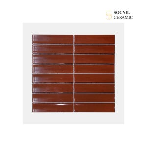 SI SCARLET32 사각 레드 모자이크 타일