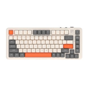 레드빈 더베러 무선 블루투스 82키 텐키리스 저소음 기계식 키보드 A1 캐롯베이지, 피치축