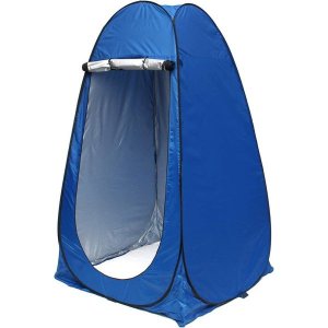 샤워 비치 캠핑 화장실 텐트 야외 탈의용 휴대용 사생활 보호소 탈의 낚시 목욕 보관실 카모 블루