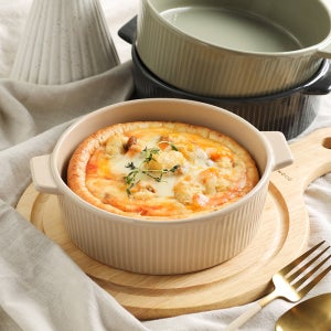 라이닝 원형 그라탕기 도자기 오븐용기